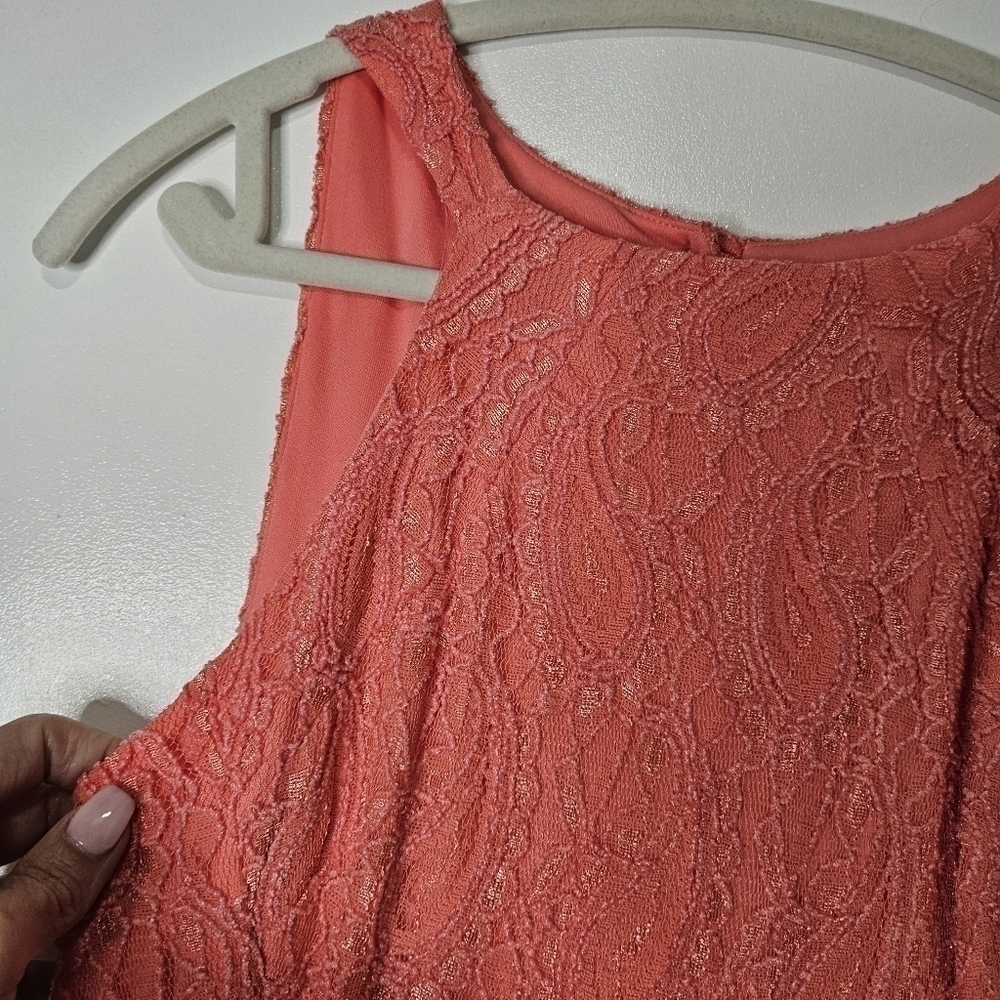 EVA FRANCO SIZE 6 DRESS ORANGE - Picture 2 of 8